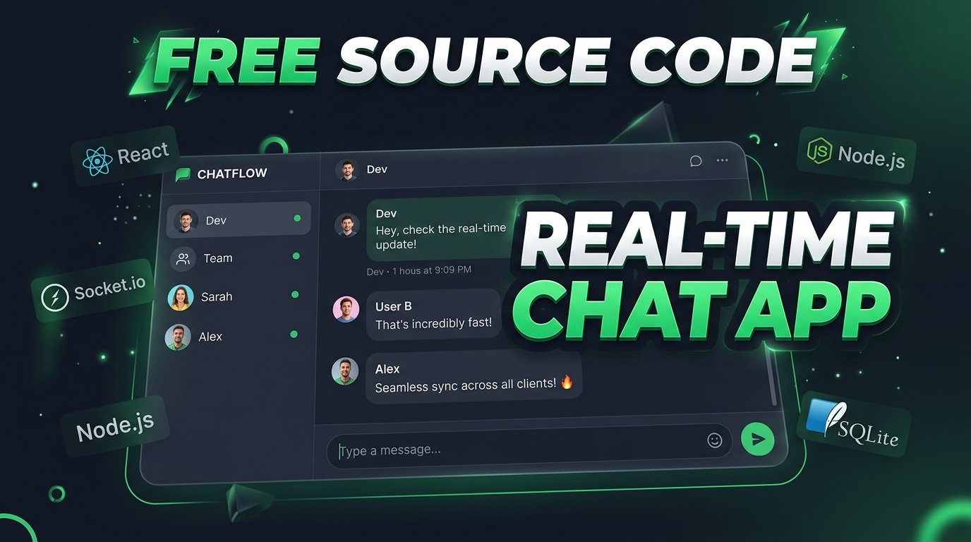Full-Stack Real-Time Chat Application using React & Node.js (Free Source Code)